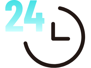 24時間365日<br />定型業務を代行